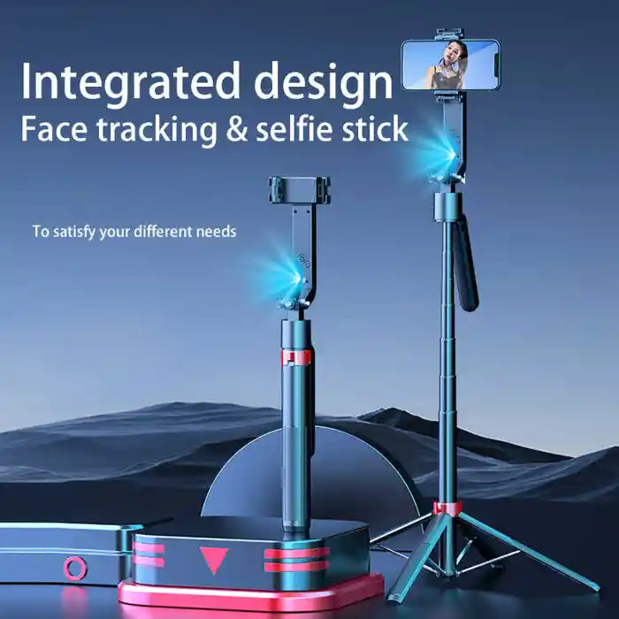 Q185 Selfir Stick Face Tracking AI Gesture Control Charging Stand Holder with Tripod